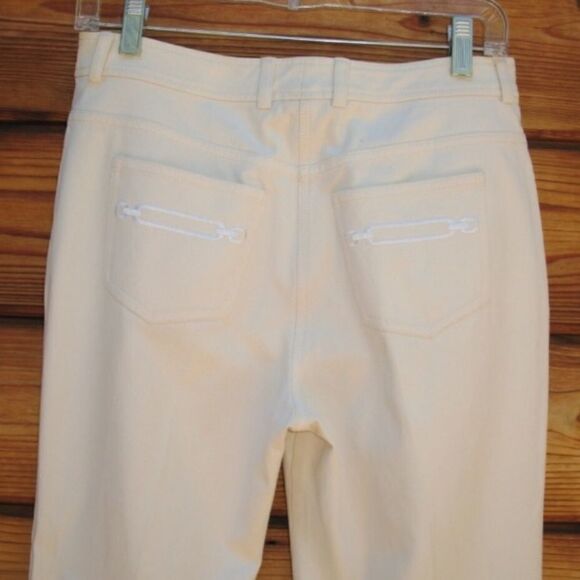 St. John by Marie Gray Boot Cut Beige Jeans - Picture 6 of 8